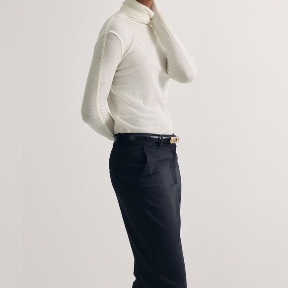 H&M Black Slim Fit Slacks, Size 6 - Picture 3 of 16